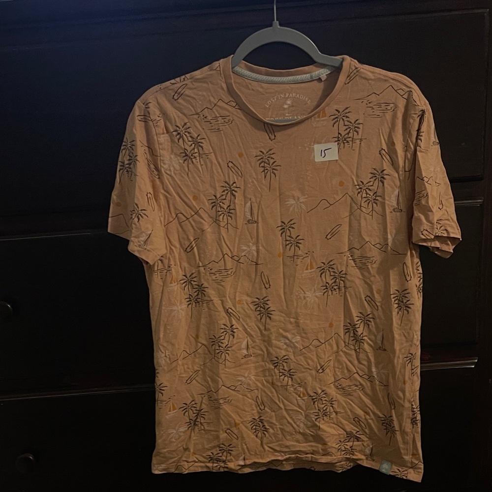 #15 - Free Planet Men's Tan Graphic Tee